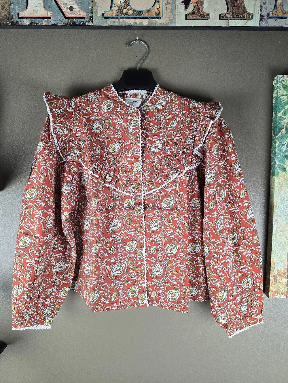 Sonmer Dorthy Blouse Terracotta Medium